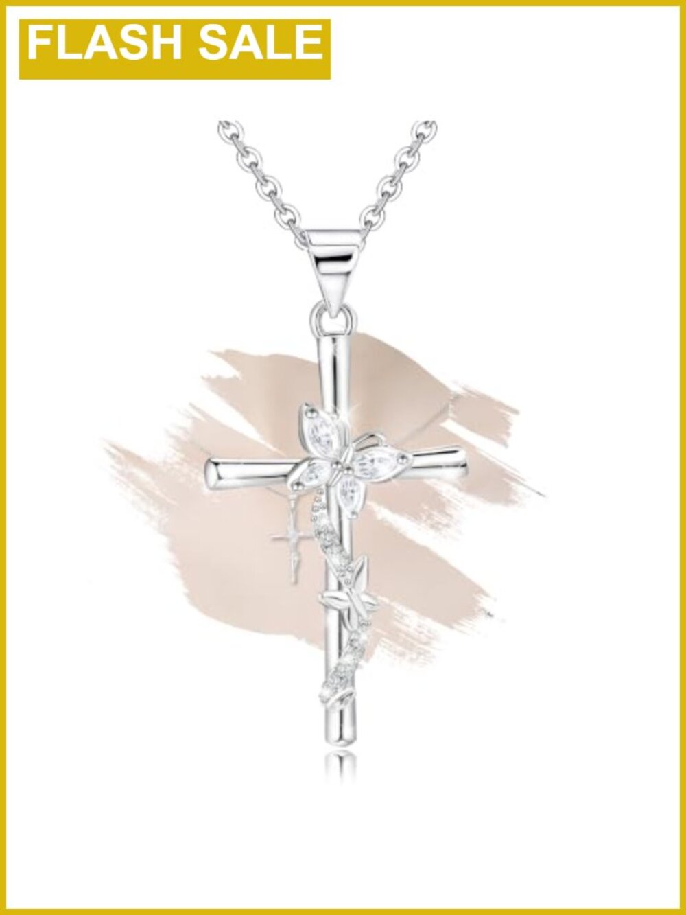 925 Sterling Silver Pendant Necklace CZ Hypoallergenic Love Knot Charm for Women